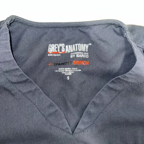 Grey's Anatomy Women's Gray Scrub Set Size XSP/S - Picture 4 of 9
